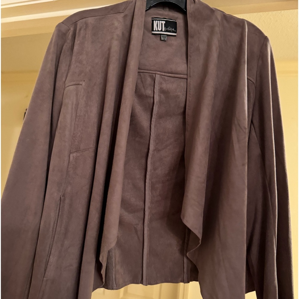 Kut brown microfiber blazer